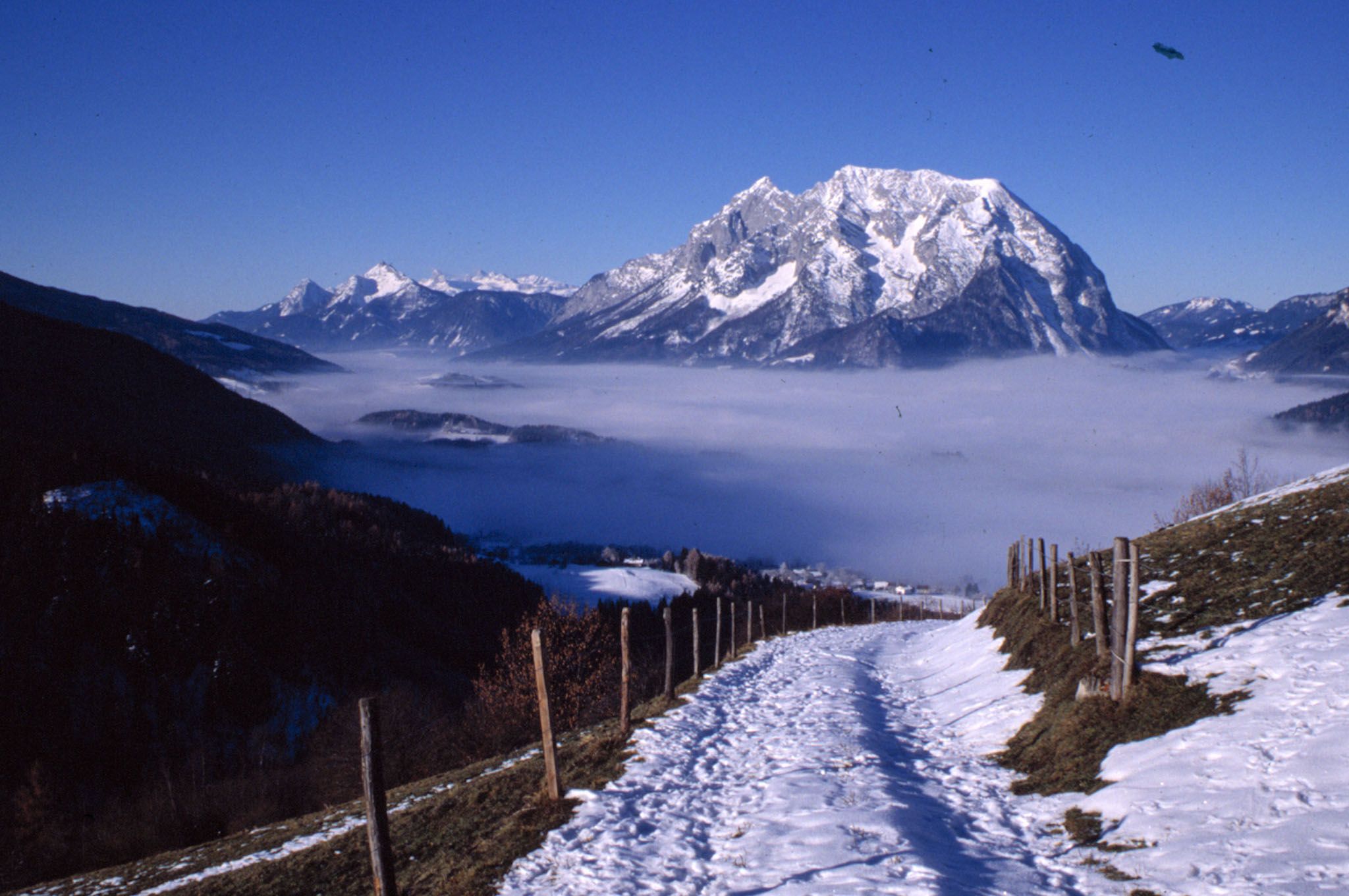 Spätwintertag mit Blick auf den "Grimming"