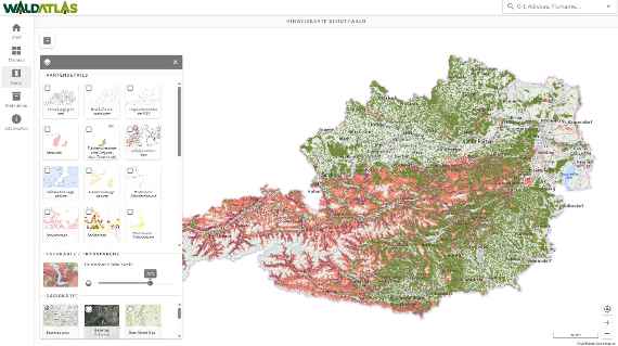 The WALDATLAS - the geodata platform for the forest