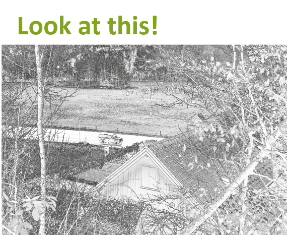 window to street,  house and rockfall net